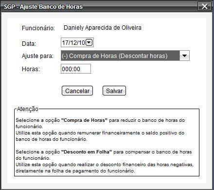 InserirAjuste