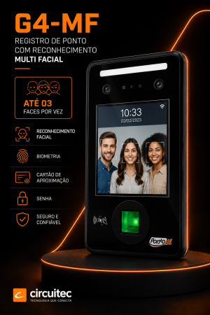 Ponto All G4 – MF (Multi-facial / biometria / cartão / senha)