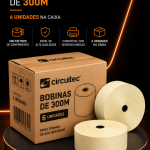Caixa de Bobina para relógio ponto - 300m (06 unidades)